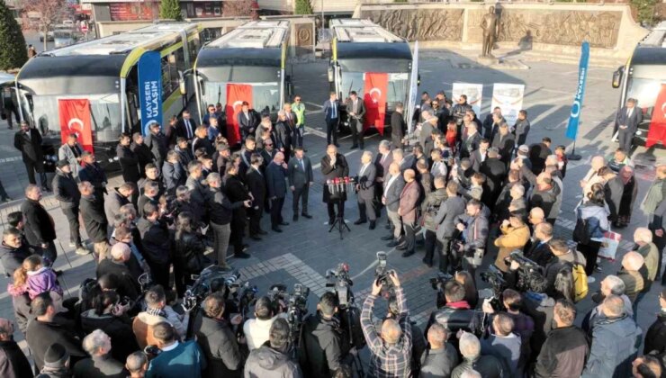 Kayseri Büyükşehir Belediyesi 15 Yeni Elektrikli Otobüsü Filosuna Ekledi