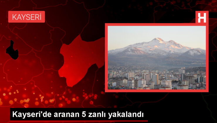 Kayseri’de polis operasyonu: 5 kuşkulu yakalandı