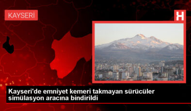 Kayseri’de Polis Takımları Emniyet Kemeri Denetimi Yaptı