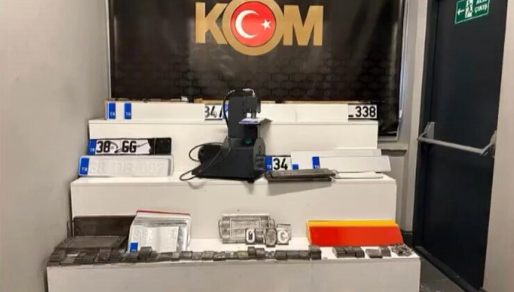 Kayseri’de uydurma plaka imalathanesine operasyon: 1 kuşkulu gözaltına alındı